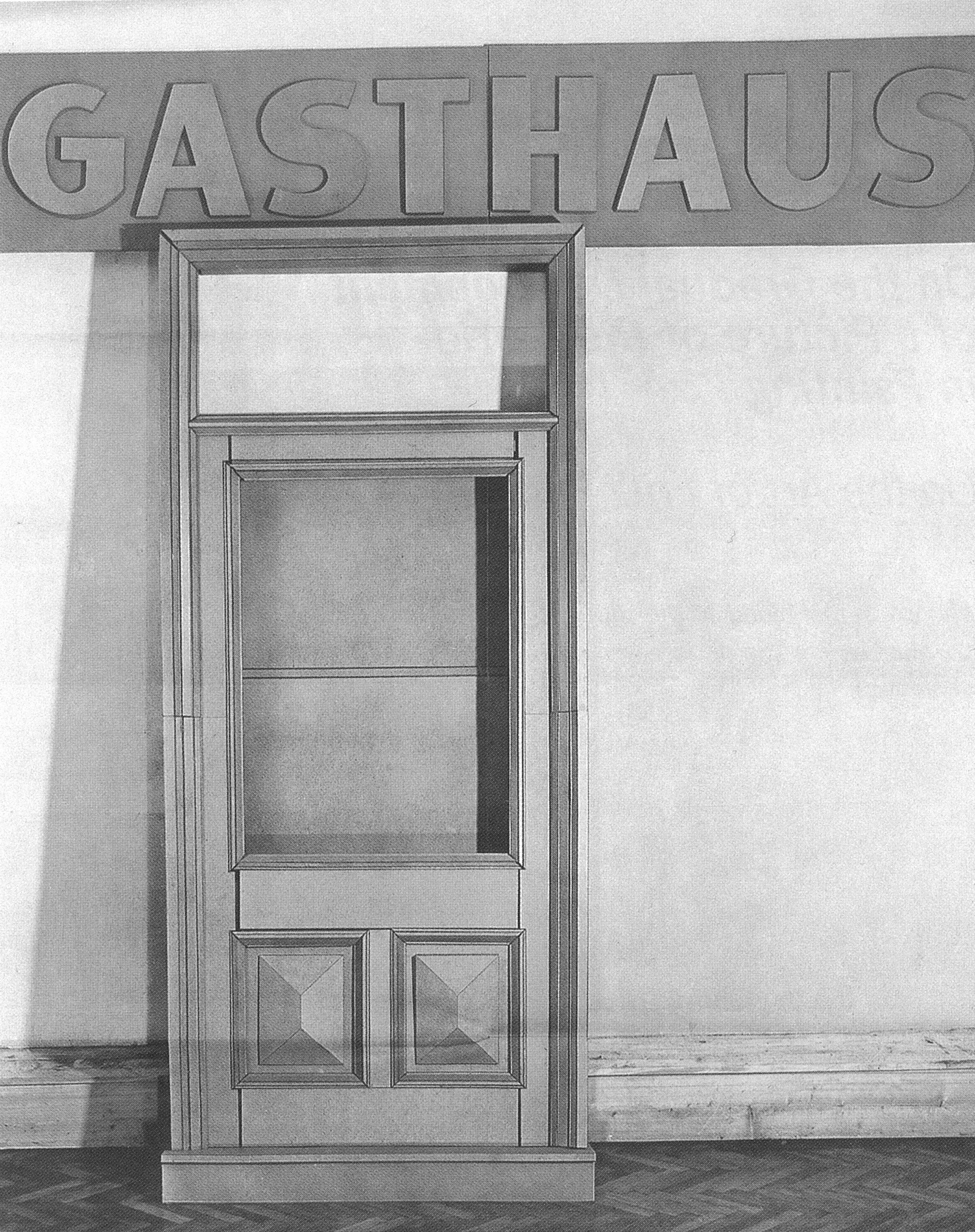 Gasthaus, Fritz Panzer, Kartonskulptur, 1972, Foto: Cora Pongracz